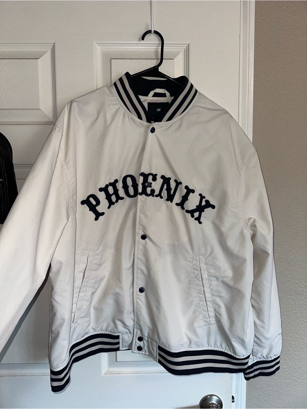 H&M Phoenix White Baseball/ Bomber Jacket